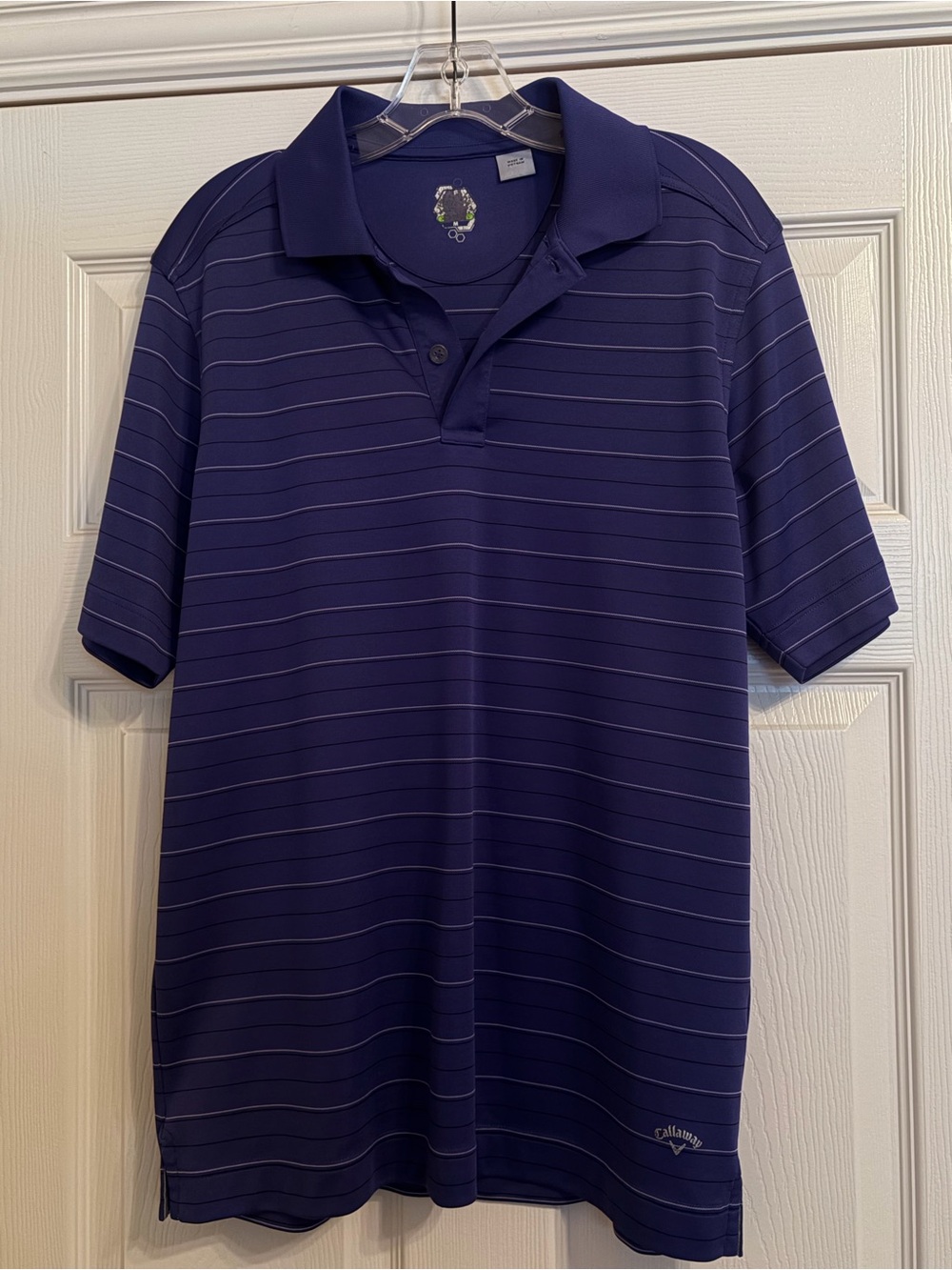 Callaway Men's Purple Striped Striped Golf Polo